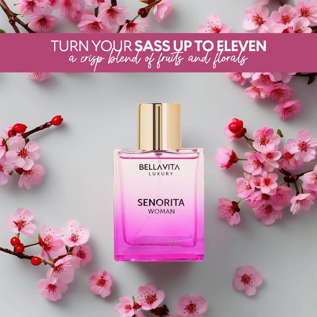 Bellavita Luxury SENORITA Women'S Perfume 3.4 Fl.Oz Eau De Parfum Fragrance for Women