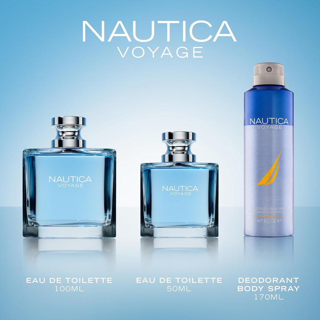Voyage Eau De Toilette, Cologne and Fragrance for Men, Fresh, Romantic, Fruity Scent Woody, Aquatic Notes of Apple, Water Lotus, Cedarwood, and Musk Ideal Day Wear, Long Lasting 3.3Fl Oz