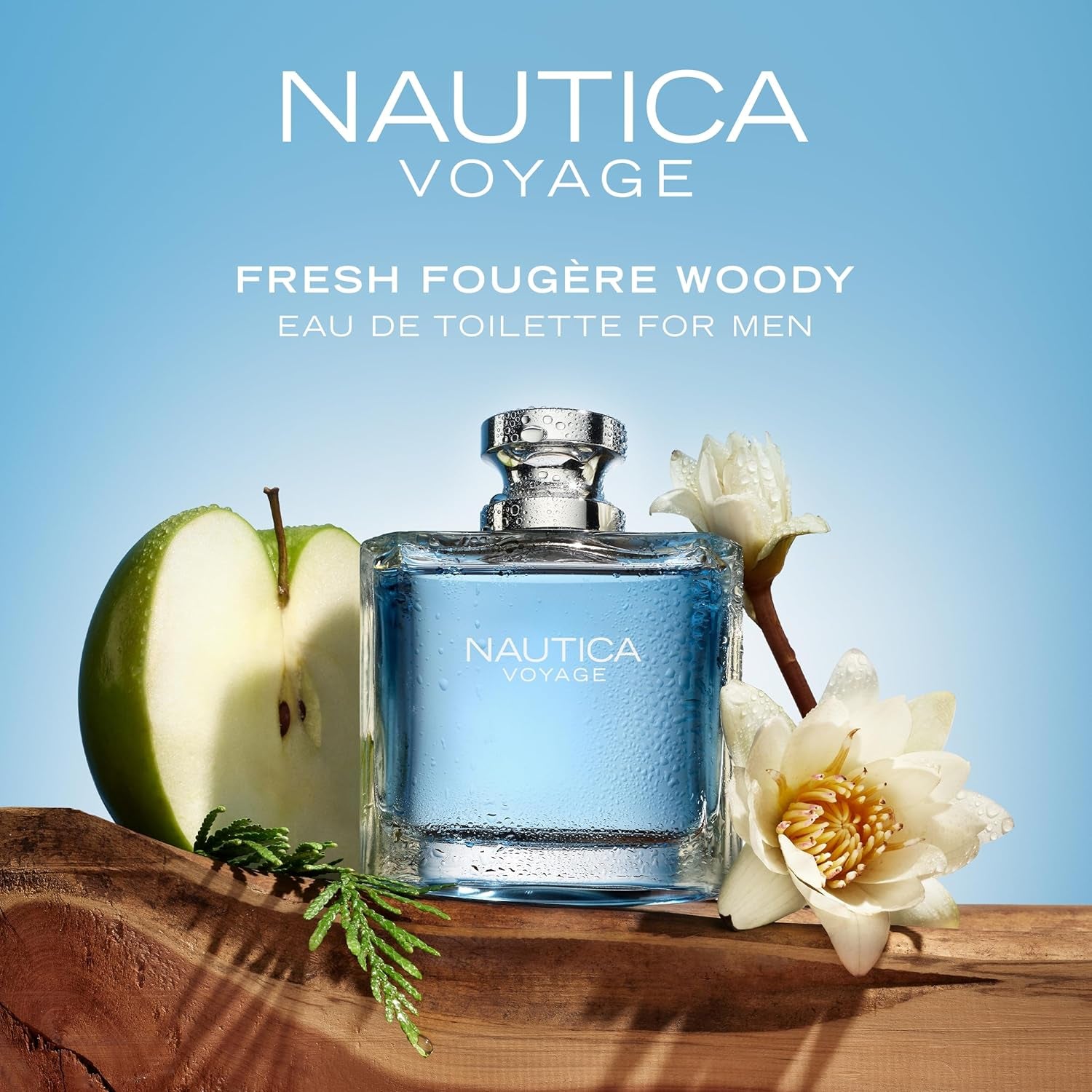 Voyage Eau De Toilette, Cologne and Fragrance for Men, Fresh, Romantic, Fruity Scent Woody, Aquatic Notes of Apple, Water Lotus, Cedarwood, and Musk Ideal Day Wear, Long Lasting 3.3Fl Oz